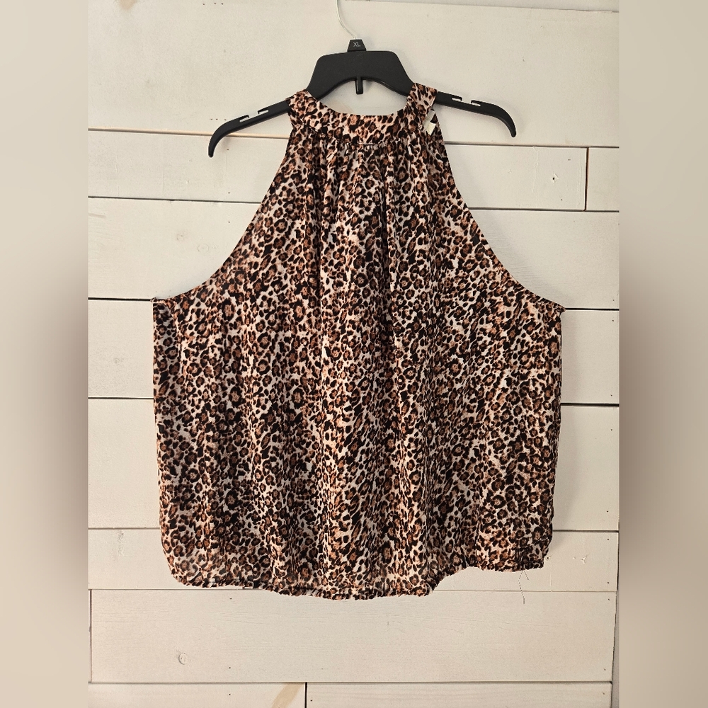 Cooper & Ella Leopard Print Halter Top